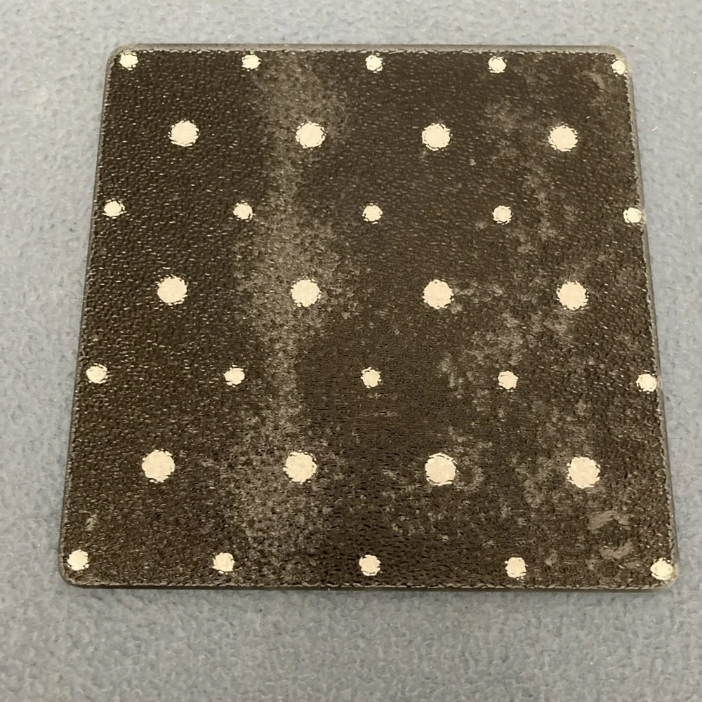 Temp-tations by Tara Polka Dot Black 3-Piece Contemporary Square Trivet Set READ